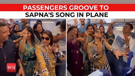 Watch Video Of Passengers Grooving To Sapna Chaudharys Song In Flight Goes Viral Viral