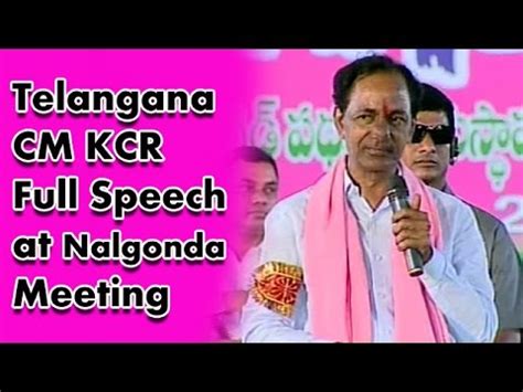 Cm Kcr Full Speech At Public Meeting In Nalgonda District Ntv Youtube