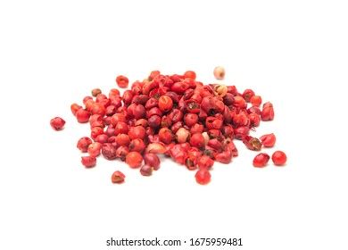 Pile Pink Pepper Corns Isolated On Stock Photo Shutterstock