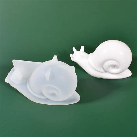 Diy Crystal Epoxy Resin Mold Snail Small Animal Mold Silicone Molds