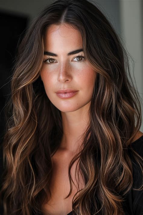 Gorgeous Dark Brown Hair With Highlights Ideas En Mechas En