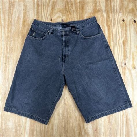 Vintage Y2K Rocawear Jay Z Baggy Skater Blue Denim Shorts Men S Size 38