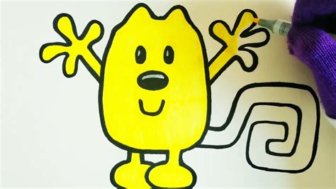 How To Draw Coloring Cartoon Character Episode Wubbzy From Wow Wow