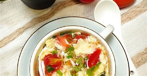 Resep Sup Tomat Telur Tan Hua Tang Oleh Anis Qaias Kitchen Cookpad