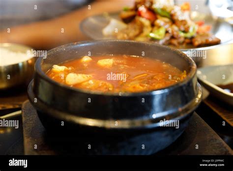 Kimchi stew - Korean style food Stock Photo - Alamy