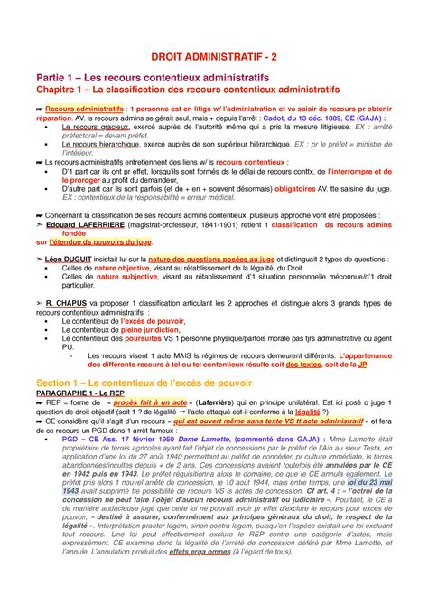 Cours Magistral De Droit Administratif S2 DROIT ADMINISTRATIF 2