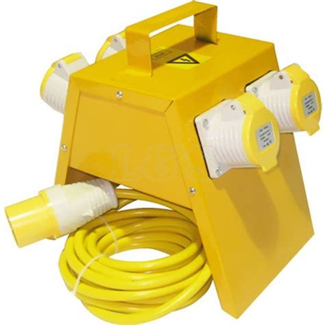 Elite 4 Way Splitter Box 32a Plug To 16a Outlets Marshall Industrial