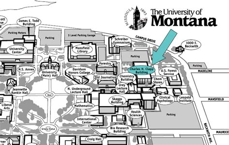 MAP OF MONTANA STATE UNIVERSITY - ToursMaps.com