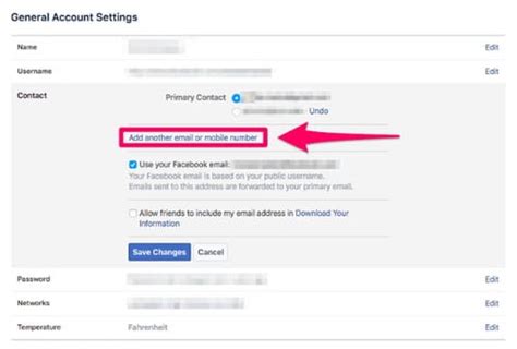 How To Add Remove Or Change Primary Email Address On Facebook