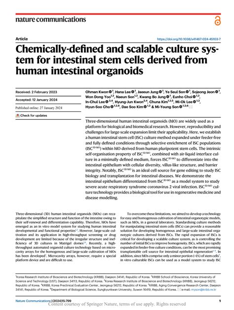 Pdf Chemically Defined And Scalable Culture System For Intestinal