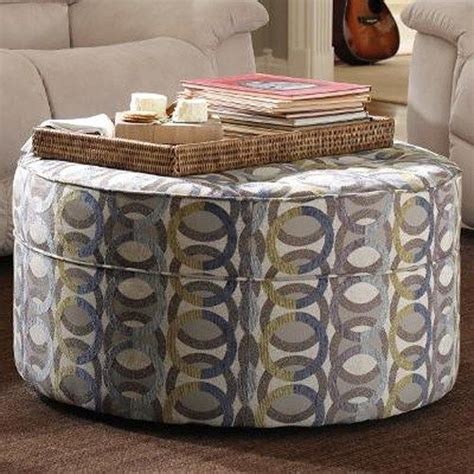 Ottomans Roundabout Ottoman Button Tufted Cocktail Ottoman With Casters