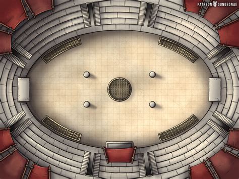 I Made A Battlemap Of A Coliseum What Do You Think OC DnD Fantasy