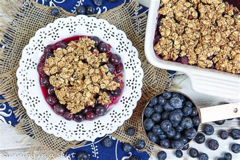 Healthy Blueberry Crisp