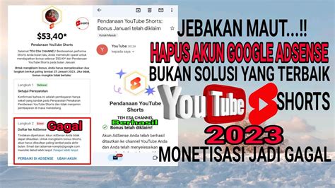 Cara Daftar Google Adsense Untuk Monetisasi Youtube Shorts Youtube