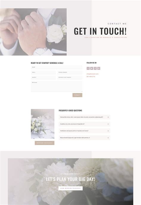 Get a FREE Wedding Planner Layout Pack for Divi