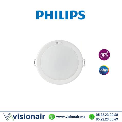 Panel Led Philips Rond Encastr W K Meson Visionair Maroc