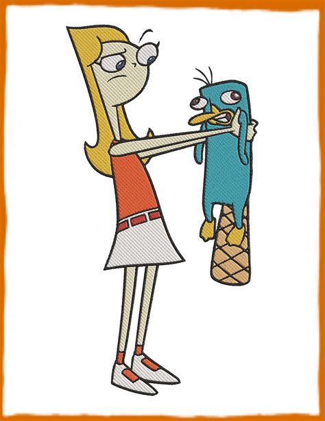 Candace Flynn and Perry the Platypus Phineas and Ferb Fill - Etsy