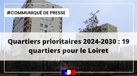 Communiqué de presse Quartiers prioritaires 2024 2030 19 quartiers