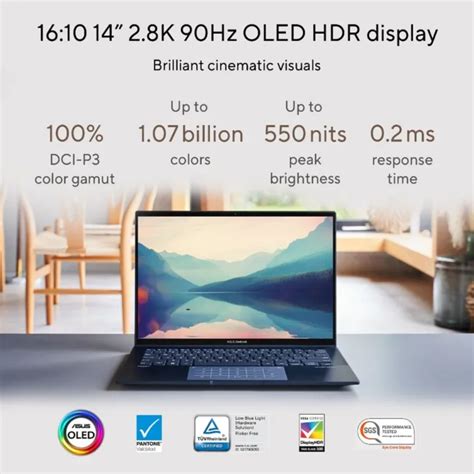 Asus Zenbook 14 Oled Ux3402z Akm424ws Ponder Blue Laptop I5 1240p