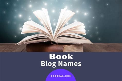 771 Book Blog Name Ideas For Your Literary Journey Soocial