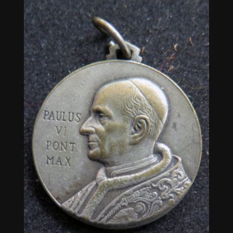 Vatican M Daille Argent E Du Pape Paulus Vi Pont Max Cm De Diam Tre