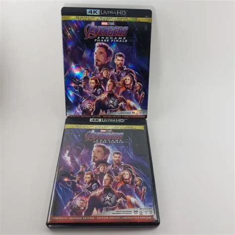 AVENGERS ENDGAME 4K Ultra HD Blu Ray Cinematic Universe Edition W