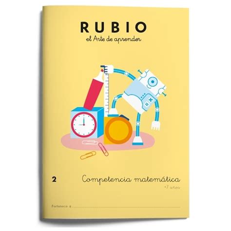 Cuaderno Rubio Competencia Matematica 2 Material De Oficina Escolar