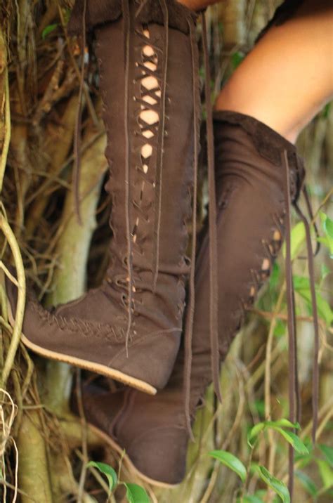 Dark Brown Knee High Boots Knee High Leather Boots Dark Brown Leather