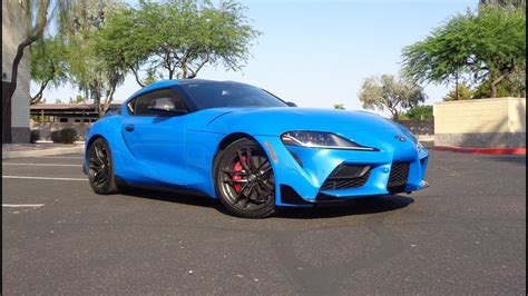 2021 Toyota Supra Gr A91 Edition In Refraction Blue And Ride On My Car