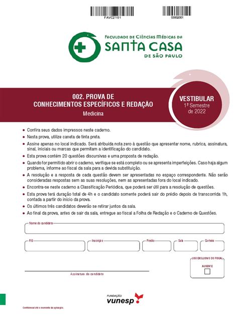 Santa Casa 2022 - Santa Casa 2022 - Prova - 2 Dia | PDF | RNA | Genoma