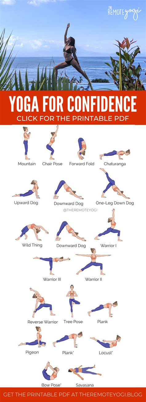 Yoga Sequence For Confidence Free Printable PDF Yoga Sequences