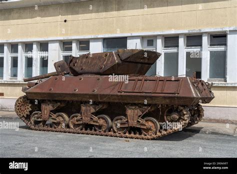 Tanks And Armoured Vehicles At A Museum In Saumur Loire Valley France