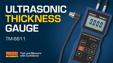 REED TM 8811 Ultrasonic Thickness Gauge YouTube