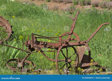 Vintage Agricultural Equipment For Manual Tillage Stock Image Image