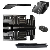 mustang  floor pan front rear frame rails torque box crossmember