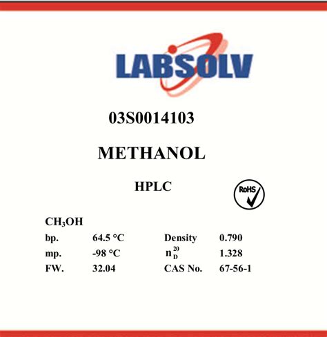 S Methanol Hplc L Labsolv Chem Supply Australia