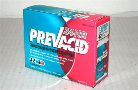 Prevacid 24hr Heartburn Relief Lansoprazole Acid Reducer 42 Capsules Sodium Free Ebay