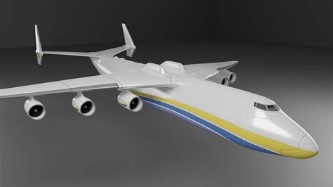 Antonov An Mrija D Model Rigged Cgtrader