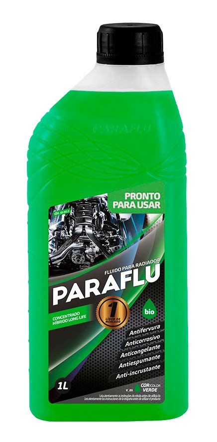 Aditivo Radiador Paraflu Bio Híbrido Diluído Verde 3 L Parcelamento