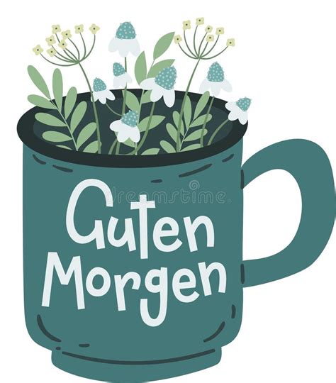 Guten Morgen Good Morning in German Stock Vector - Illustration of ...