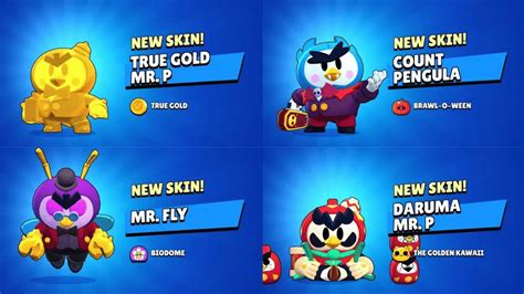 Todas Las Skins De Mr P En Brawl Stars