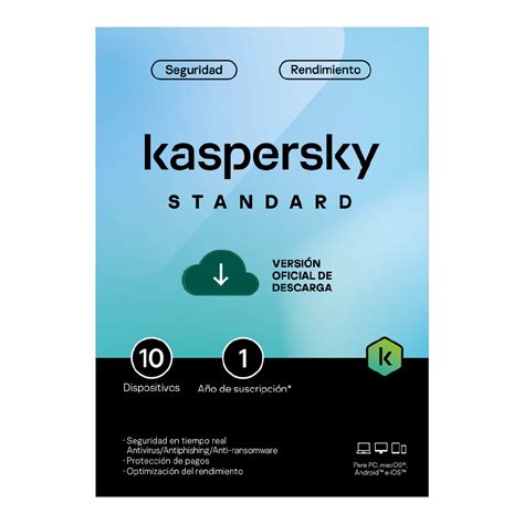 Licencia Antivirus Kaspersky Standard Dispositivos A O Digital