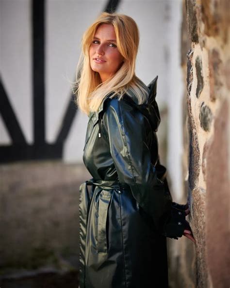 Rainwear From Sweden On Instagram Shiny Green Retro Coat Limited