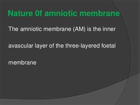 Amniotic membrane in ophthalmology