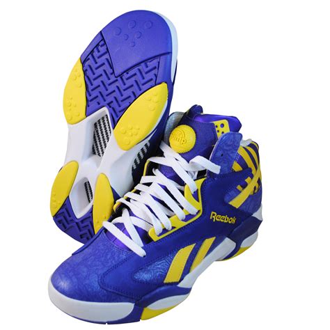 Reebok Mens Shaq Attaq Purple basketball shoes M40343