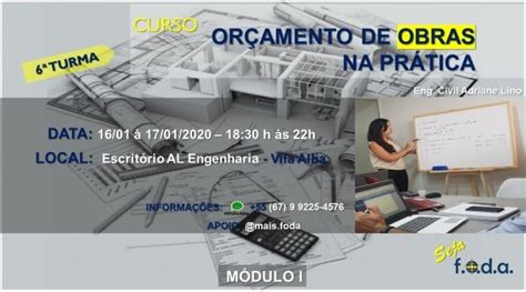 Orçamento de Obras na Prática em Campo Grande Sympla