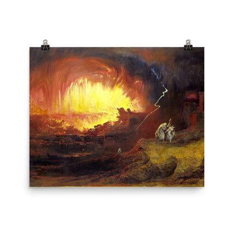 The Destruction Of Sodom And Gomorrah John Martin Biblical Etsy