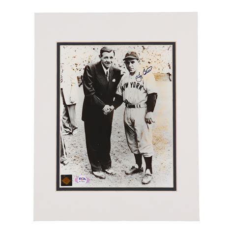 Yogi Berra Signed Yankees Custom Matted Photo Display PSA Pristine