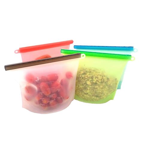 TFBC Reusable Silicone Food Preservation Bag Airtight Seal Food Storage