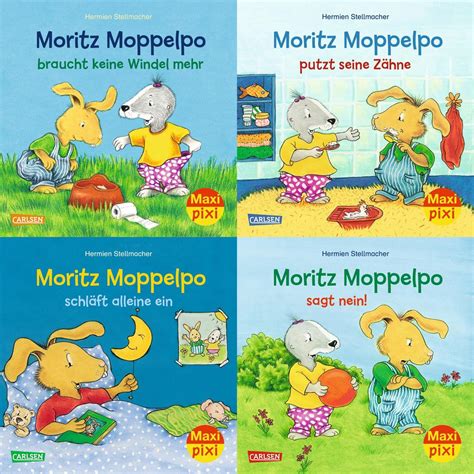 Maxi Pixi 4er Set 71 Moritz Moppelpo 4x1 Exemplar Von Hermien